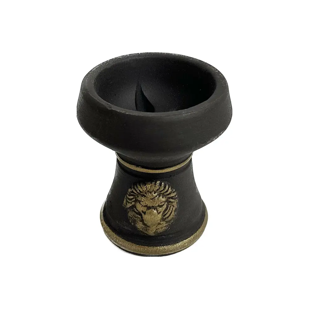 High Quality Gold Lion Ceramic Narguile Head Bowl Hookah Smoking Accessories Shisha Bowl