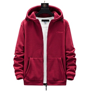 Fabricants de vêtements personnalisés hiver à la mode simple couleur unie cardigan manteau à manches longues sweat à capuche pour les femmes - Product Image 3