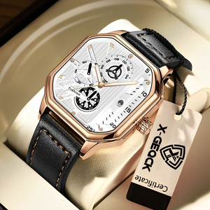 <span class=keywords><strong>Montre</strong></span> pour <span class=keywords><strong>homme</strong></span> de <span class=keywords><strong>luxe</strong></span> et élégante, étanche, avec bracelet en cuir lumineux, design à trois fausses secondes, <span class=keywords><strong>montre</strong></span> à quartz - Product Image 3