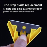Raclette de nettoyage plate multi-usages en stock, directement de l'usine ; Outil de lissage de joint et d'épandage de mastic de nouvelle génération ; Compact