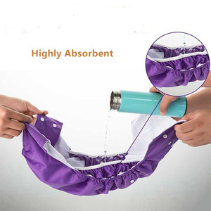 Couches en tissu réglables <span class=keywords><strong>pour</strong></span> adultes, lavables, réutilisables, avec crochets et boucles <span class=keywords><strong>pour</strong></span> personnes âgées handicapées, incontinence - Product Image 6