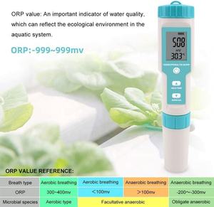Testador de Qualidade da Água Multifuncional Digital 7 em 1 TDS EC Salinidade S.G ORP Temperatura Medidor de <span class=keywords><strong>PH</strong></span> para Aquário Preço de Fábrica - Product Image 4