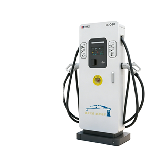 สถานีชาร์จแบบตั้งพื้นกำลังสูง 60kW 80kW 120kW แบบสองหัวชาร์จ รองรับหลายโปรโตคอล ใช้งานร่วมกับ Ocpp และ CCS2 - Product Image 1