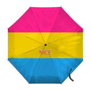 Paraguas Plegable con Motivos Gay y Arcoíris <span class=keywords><strong>No</strong></span> Binarios, Hecho a Medida, Ideal para Festivales de Arte Callejero y Excursiones de Fin de Semana - Product Image 4