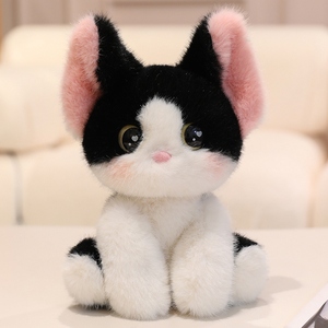 Mayorista Kawaii Mix Color Cat Doll Animal de peluche Gato sentado Juguete Niños Escritorio Decoración Suave Colorido Lindo Simulación Cat Doll - Product Image 4