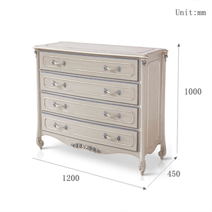 Mobilier de chambre classique: commode à 4 tiroirs - Product Image 6