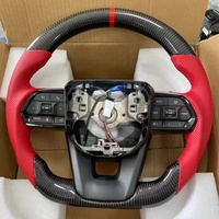 Volant en fibre de carbone pour Toyota Land Cruiser Hilux Gr Fortuner Camry Corolla Hilux Hiace Lc79 4Runner Prado