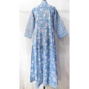 Longue tunique en coton faite à la main pour femmes, vêtements féminins sexy, style indien, bohème, hippie, tunique, kurtis, été, - Product Image 2