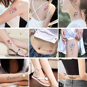 Small Size Temporary <strong>Tattoos</strong> <strong>Tattoo</strong> Stickers for Women Men Kids 30 Sheets Flower Word Small Patterns Waterproof <strong>Temp</strong> <strong>Tattoo</strong> - Product Image 6