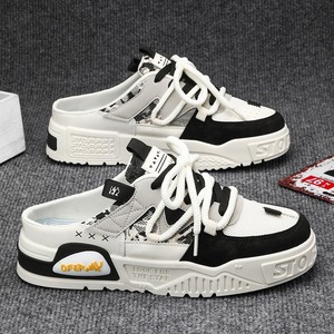 Chaussures décontractées pour hommes 2025, nouveau style, modèle été, en maille respirante, confortables et pratiques, type demi-chaussons en toile - Product Image 5