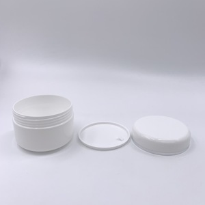 Tarro de Crema Facial Vacío con Logotipo Personalizado al por Mayor, Envase para Productos de Cuidado de la Piel, Tarro Redondo de Plástico Blanco con Borde Plateado, 30ml 50ml 100ml - Product Image 5