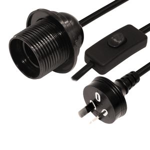 Portalámparas E27 con Cable de Alimentación e Interruptor, Enchufe Europeo Schuko, Kit de Repuesto de Cable Textil, Cable Eléctrico Recubierto de Tela, Ensamblaje de Enchufe - Product Image 4