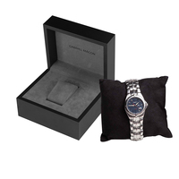 Boîte à montre en carton de luxe faite à la main avec rabat diagonal, couvercle à rabat, Bote Montre De Luxe Kotaki Arloji avec coussin en velours