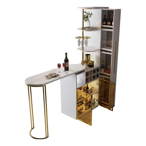 Vitrina de vino multifuncional de lujo para porche, cocina, sala de estar, barra giratoria de pared, mesa y sillas - Product Image 6