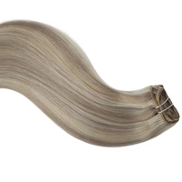 Vente en gros pas cher prix Double dessiné 100% cheveux humains naturel brut Remy chinois pince à cheveux dans l'extension de cheveux