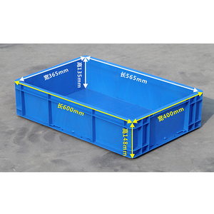 EU hậu cần có thể gập lại nhựa <span class=keywords><strong>Stackable</strong></span> doanh thu hộp đóng mở cho nhà máy lưu trữ Giao thông vận tải kho Thùng nhựa - Product Image 5