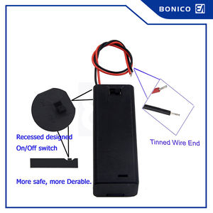 재고 있음 1x <span class=keywords><strong>AA</strong></span> 15cm 배터리 홀더 커버 및 스위치 <span class=keywords><strong>AA</strong></span> 배터리 케이스 - Product Image 3