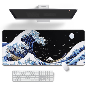 Diseño personalizado Tamaño 600*300mm Grande <span class=keywords><strong>Xxl</strong></span> Extendido Caucho natural Tela de microfibra Gaming Desk Mat Mouse Pad - Product Image 3