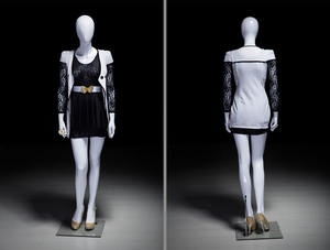 AFELLOW Mannequin de Présentation Professionnel pour Vêtements Féminins, Tête Abstraite, Corps Entier, Élégant, Mode Féminine - Product Image 4