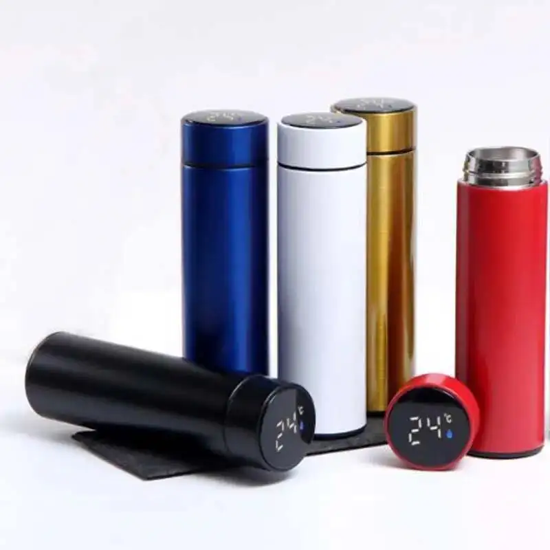 Travel Tumbler Smart LED Temperature Display Metal Insulation Water Bottles Thermos Stainless Steel Intelligent Vacuum Flask
