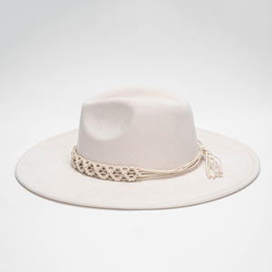 <span class=keywords><strong>Sombrero</strong></span> Fedora para Hombre y <span class=keywords><strong>Mujer</strong></span>, Color Liso, Estilo Retro, Panamá, Ala Ancha, Gamuza, Fieltro, Jazz, Formal, con Cinturón, para Exteriores, Casual - Product Image 3