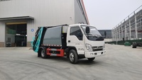 Camion compacteur de déchets Euro 3 4x2 à chargement arrière, commande électrique CAN, benne de 5,8 m, avec moteur, pompe, boîte de vitesses, capacité de charge de 400 kg