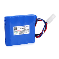 Baterai Lithium Kustom 14.8V 3.5Ah NMC 4S untuk Pompa Infus Portabel, Detektor Gas Genggam, ROV Bawah Air, Ventilator