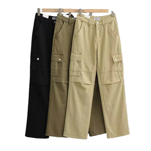 Pantalones Deportivos Casuales para Hombre, de Poliéster/Algodón, Peso Medio, Frente Plano, Pantalones Deportivos para Senderismo, Joggers Rectos, Teñido Liso 2026 - Product Image 1