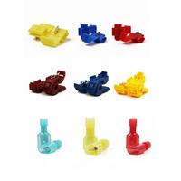 Connecteur de sertissage de câble électrique, connecteur de serrure à sertir, 1/2 pièces, 22-10 AWG, câble de batterie, Clip de Terminal pour serrure d'épissure rapide