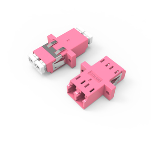 Nhà sản xuất chế độ duy nhất <span class=keywords><strong>LC</strong></span> OM4 sợi quang Adapter <span class=keywords><strong>Duplex</strong></span> mặt bích Tai <span class=keywords><strong>Coupler</strong></span> cho FTTH - Product Image 1