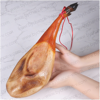 Modèle réaliste de jambon ibérique factice, accessoire alimentaire pour le cinéma et le théâtre, jambon réaliste pour le tournage de films, la scène, la télévision, la publicité