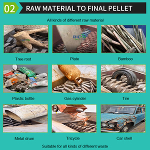 Richi lốp gỗ Shredder cho xe tải otr toàn bộ lốp cao su tái chế Shredder máy - Product Image 3