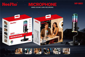 <span class=keywords><strong>Microphone</strong></span> USB professionnel filaire de type C M03 pour <span class=keywords><strong>gamer</strong></span>, streaming en direct, ordinateur de bureau, téléphone portable, enregistrement de podcast - Product Image 4