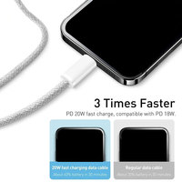 Câble de charge de type C à double tête bon marché d'usine pour Iphone 15 16 câble de données tressé Pd câble de Charge rapide données C à C