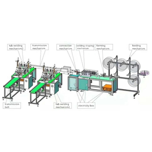 Automático <span class=keywords><strong>1</strong></span> + 2 desechable máscara haciendo máquina de soldadura de <span class=keywords><strong>la</strong></span> máquina - Product Image 2