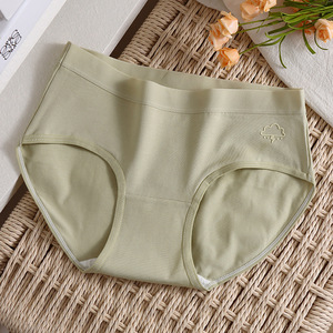 MISS&HUA Slip Bikini Antibatterico a Vita Media in Puro Cotone Tinta Unita Traspirante per Donna - Product Image 6