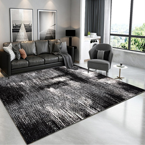 <span class=keywords><strong>Tapis</strong></span> moderne à poils moyens, <span class=keywords><strong>tapis</strong></span> de sol, <span class=keywords><strong>tapis</strong></span> en velours imprimé géométrique doux, <span class=keywords><strong>tapis</strong></span> d'art moderne de luxe avec impression dorée - Product Image 2