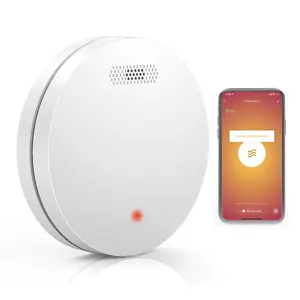 Tuya Sensor Asap WiFi 3V Baterai Rumah Tangga Sensor Kebakaran Detektor Harga Untuk Keamanan Rumah Alarm Asap Sensor De Humo