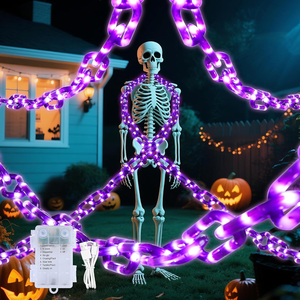 Luces de Cadena de Plástico para Decoración de Halloween, Luces de Cadena Decorativas, Decoraciones de Fantasmas para Fiestas de Halloween - Product Image 1