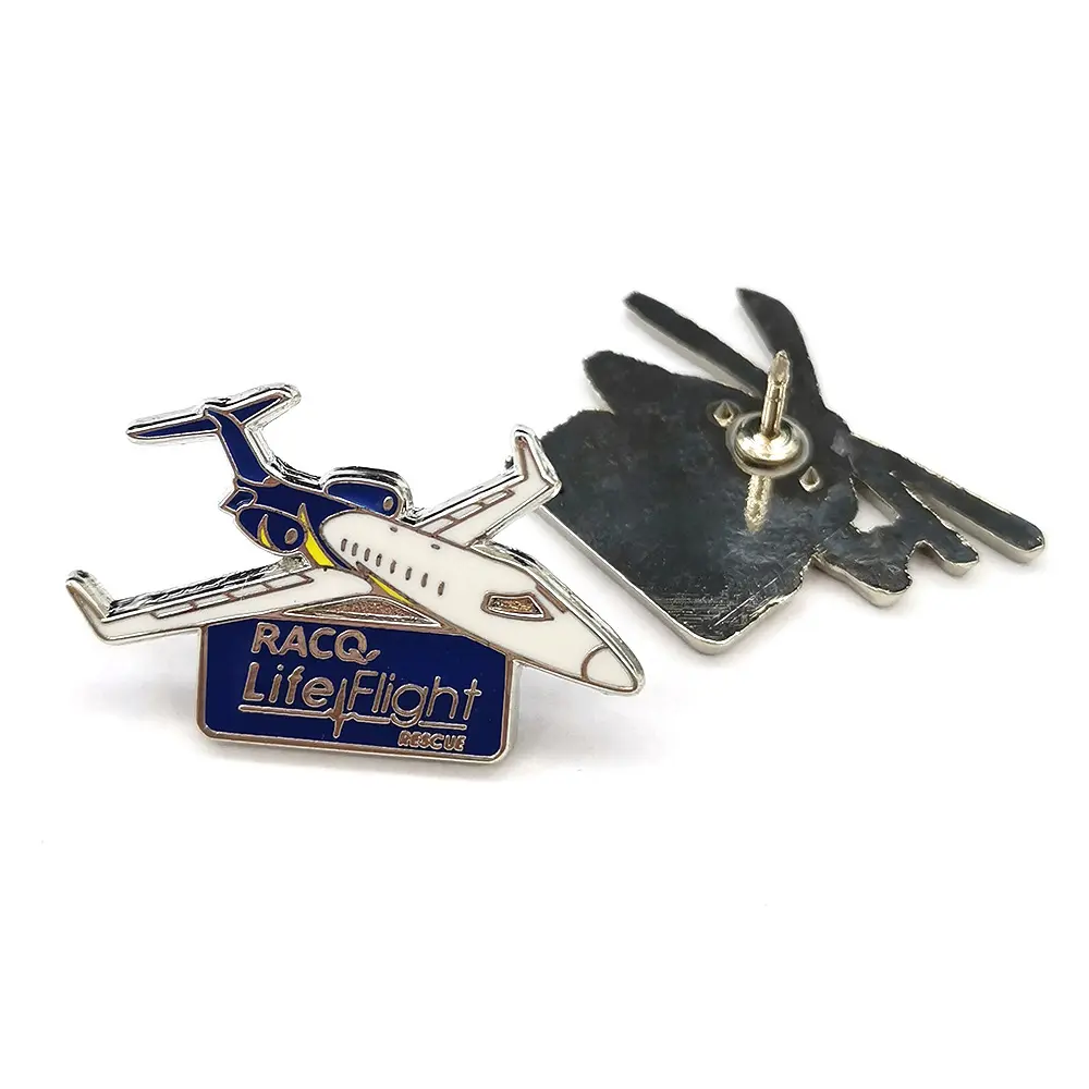 Aangepaste Metalen 3d Logo Emaille Airbus Vliegtuig Revers Pin Badge Gold Verzilverd Fancy Gevechtsvliegtuigen Pin Met Graveren