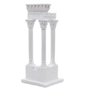 그리스 고대 도시 사원 건축 모형 로마 기둥 장식 유럽 스타일 장식 석고 기둥 수지 조각