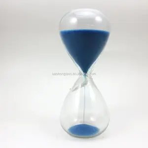 装饰便宜的彩色5分钟玻璃平板沙漏沙定时器出售
