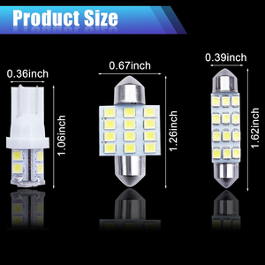 YOBIS Interior LED T10 W5W Canbus luces 12V Auto mapa luces T0 Luces LED <span class=keywords><strong>Cambus</strong></span> 31 36 39 41mm C5w festón bombillas LED para coche - Product Image 2