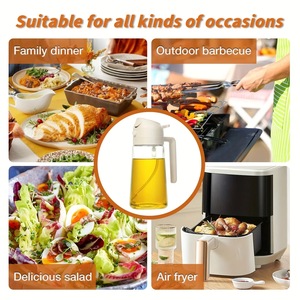 Botella Rociadora de Aceite 2 en 1 de 500 ml, Dispensador de Aceite en Aerosol, Jarra para Aceite, Vinagrera, Herramienta de Cocina para Barbacoa, Repostería, Asado y Picnic - Product Image 3