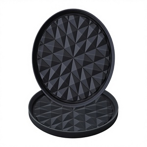 Sous-verres en silicone [lot de 2] antidérapants et anti-adhérents taille S, protection de table, tapis pour tasses, décoration de table basse, excellent cadeau - Product Image 2