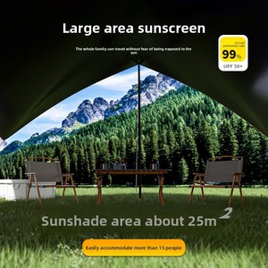 Attrezzatura da <span class=keywords><strong>campeggio</strong></span> all'aperto parasole antipioggia tettoia in vinile tenda tavolo da Picnic sedie a forma di farfalla tenda fatta Oxford - Product Image 3