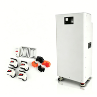 Kit de boîtier de batterie DIY 48V LiFePO4 16S, boîtier de batterie vide avec affichage LCD BMS pour stockage d'énergie solaire domestique, cellules 280Ah 314Ah