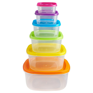 plastic food container storage Set Kitchen Pantry Organization Nested Stackable Cereal boxes Freeze container storage boxes