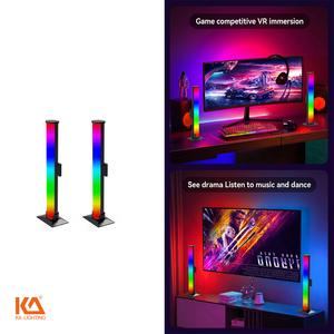 Barra Luminosa LED Intelligente <span class=keywords><strong>KA</strong></span> con Controllo App e Vocale, Effetto Arcobaleno RGB, Lampada da Scrivania per Gaming, TV e Decorazione Stanza PC - Product Image 1
