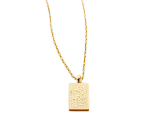 Collar de las Doce Constelaciones para Hombre y Mujer, Nuevo, Cuadrado, de Acero Inoxidable, Dorado, con Zirconia, Escorpio, para Fiestas y Bodas - Product Image 1
